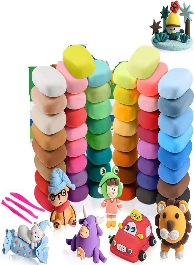 Eclet (Pack of 12) Air Dry Clay, Colorful Children Soft Clay, Creative Art Crafts, Gifts for Kids-Multi Color. Non-Toxic Modeling Magic Fluffy Foam Bouncing Clay Putty Kit for Kids with Tools .138 - Image 1